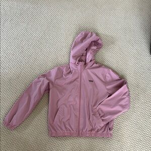 Vans Pink Raincoat Hooded Lightweight Elastic Cuffs